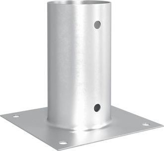 vidaXL Ancla De Tierra Redonda 12 Uds. Plateado 15 X 15 X 15 Cm Metal Vidaxl