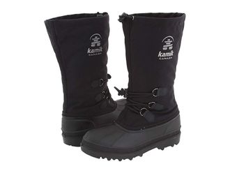 kamik Canuck Mens Cold Weather Boots Black : 10 D - Medium, Rubber/Textile