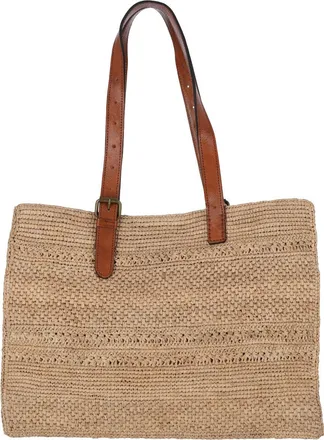Ibeliv Natural Beige Nomade Woven Raffia Tote