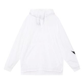 Nike Big Swoosh Large logo Half Zipper hooded Interchange Jacket White CW6207-100