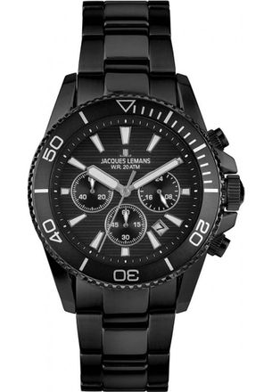Jacques Lemans 1-2206N Mens Liverpool Diver Watch - Black - One Size