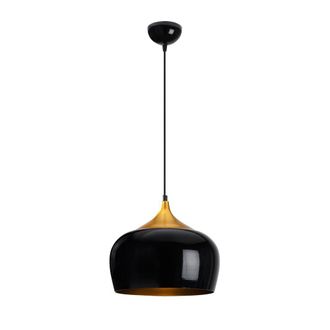 Wonderlamp Wonderlamp - L&aacute;mpara Colgante Harvey 30 Negro/oro