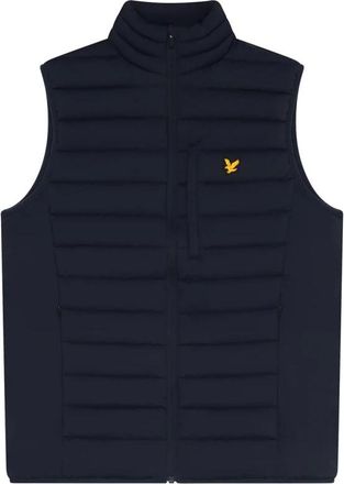 Lyle & Scott Jassen, Heren, Blauw, 2Xl, Polyester, Sport Stretch Lichtgewicht Gewatteerde Gilet