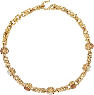 Gas Bijoux Necklace Multi Beads Amarante Cabochonos