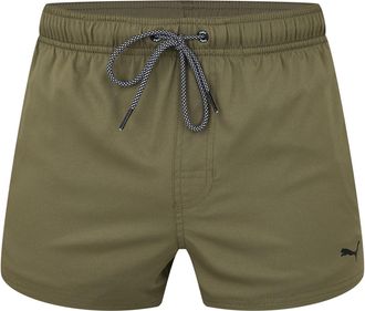 Puma Mens Short Length Swim Shorts Board Shorts, Moss Green, X-Small