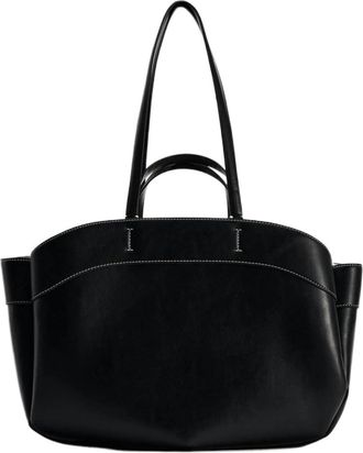 Generic Compatible For Women Tote Bag Underarm Pouch Large Capacity Leather Shoulder Retro Crossbody Casual(Black B)