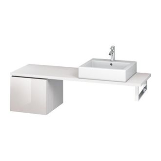 Duravit Consola Baja L-cube 420x477x400mm Alto Brillo Albaricoque Perla