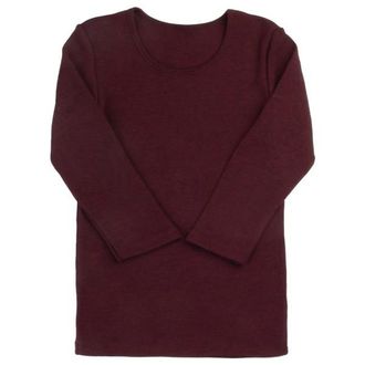 Joha Bouse with 3/4 Sleeves Merinounterw&auml;sche f&uuml;r Damen | rot