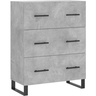 vidaXL Vidaxl - Aparador De Madera De Ingenier&iacute;a Gris Hormig&oacute;n 69,5x34x90 Cm