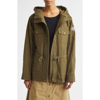Moncler Serin Short Parka in Green at Nordstrom, Size 00