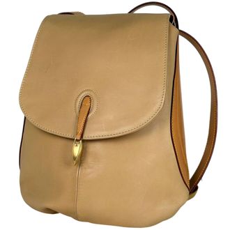 Louis Vuitton Brown Leather Backpack (Pre-Owned)