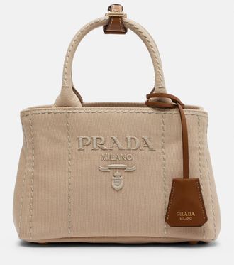 Prada Prada Jardiniere cotton canvas top-handle