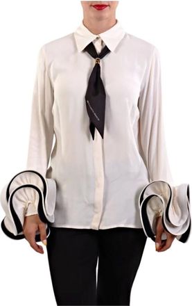 Elisabetta Franchi Mujer, Blusas y Camisas, Beige, Talla: M