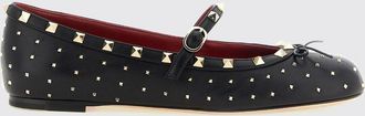 Valentino Garavani Ballerine Mary Jane Rockstud in pelle dagnello con borchie e fiocco