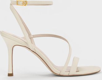 Charles & Keith Asymmetric Strappy Heeled Sandals