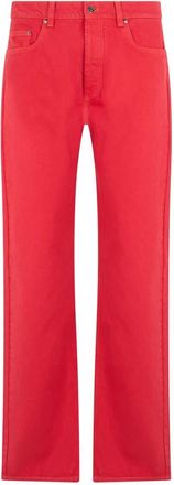 Versace Straight Jeans - Heren - Regular Fit Jeans - Rood - W33 - Katoen - Jeans