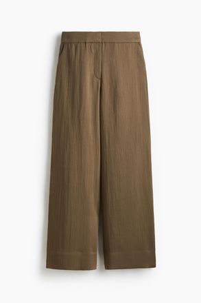 H&M Weite Twillhose - Dunkles Khakigr&uuml;n