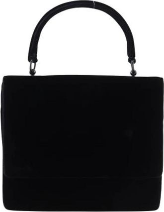 Prada Pre-owned Vintage Su&egrave;de Handtas - Dames - Vintage Handtas - Zwart - ONE Size - Su&egrave;de - Vintage