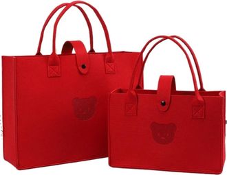 Generic JBJYGSG Felt Storage Bag 2pcs Womens Large-capacity Felt Shoulder Bag, Versatile Handbag(Color16)