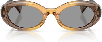 Miu Miu Sunglasses Mub09 S 24 M50 Q Beige/Grey Women