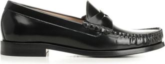 Stuart Weitzman Lottie Loafer - Dames - Loafers - Zwart - 41 EU - Leer - Schoenen