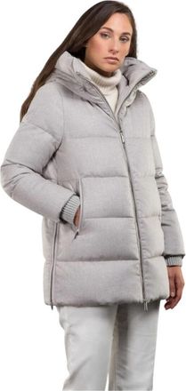 Moorer Carinzia Down Jacket - Dames - Gewatteerde jassen - Grijs - M - Jassen