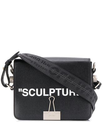 Off-white Sculpture clip detail shoulder bag - women - Viscose/Polyamide/Leather/Polyester - OS - Black