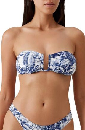Melissa Odabash Prague Strapless Bikin Top in Paloma at Nordstrom, Size 12
