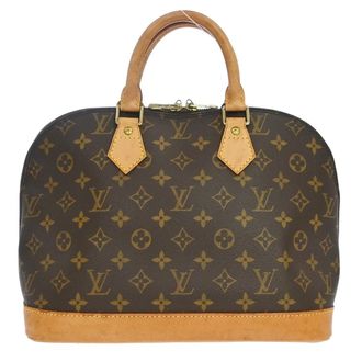 Louis Vuitton Alma Handbag Monogram Canvas Brown Canvas Handbag (Pre-Owned)