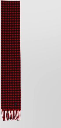 Ami wool checked scarf
