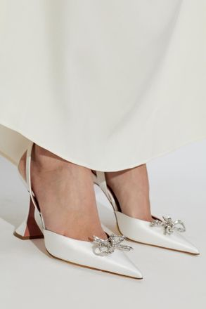 Amina Muaddi Heeled Shoes Rosie, Womens, White