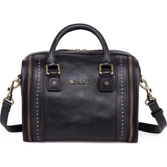 OLD TREND Mini Trunk Leather Crossbody Bag in Black at Nordstrom Rack