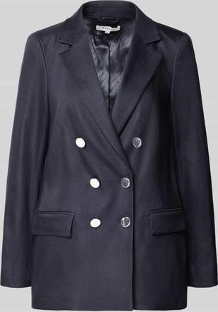 Comma Regular Fit Blazer mit Pattentaschen in Marine, Gr&ouml;&szlig;e 34