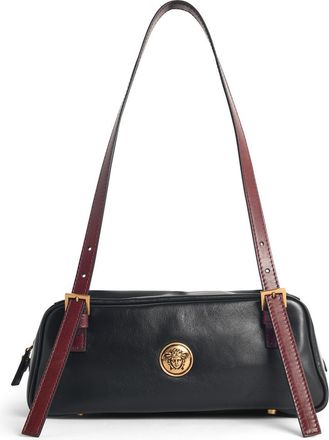 Versace Embl&egrave;me bowlingtas van zwart nappaleer