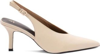 Patrizia Pepe Slingback Pumps - Dames - Pumps - Beige - 37 EU - Leer - Schoenen