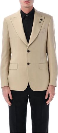 Lardini Attitude Eco Vero Jacket - Heren - Blazers - Beige - XL - Leer - Jassen