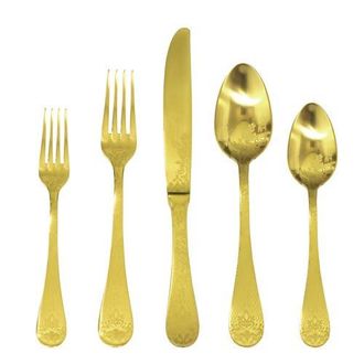 Mepra Casablanca Flatware Set - 5 Pieces in Gold at Nordstrom