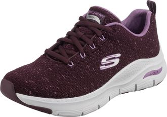 Skechers Womens Arch FIT Sneaker, Purple, 6 UK