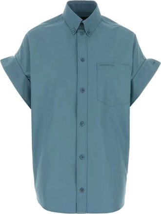 Balenciaga oversized short-sleeve shirt - Blue