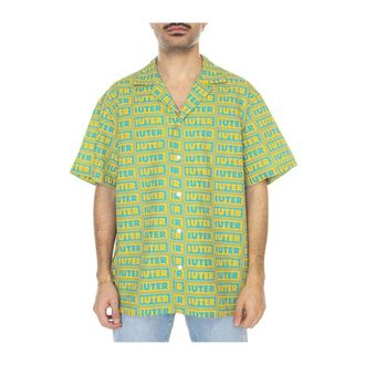 Iuter Short Sleeve Shirt - Heren - Korte mouwen Overhemden - Veelkleurig - L - Katoen - Overhemden