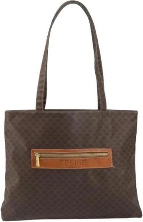 Celine Pre-owned Vintage Tote Bag - Dames - Vintage Shopper - Bruin - ONE Size - Leer - Vintage
