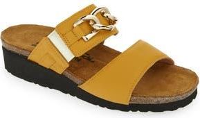 Naot Victoria Wedge Slide Sandal in Marigold Leather at Nordstrom Rack, Size 10Us / 41Eu