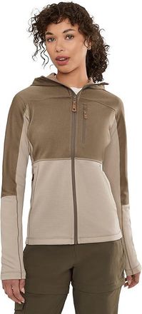 Fj&auml;llr&auml;ven Abisko Trail Fleece Womens Fleece Fossil-suede Brown : MD, Fleece/Polyester