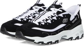 Skechers DLites Hands Free Slip-INS Womens Shoes Black White : 9.5 B - Medium, Rubber