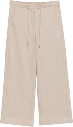 Max Mara Wide Broeken - Dames - Wijde Broeken - Beige - 3XS - Broeken