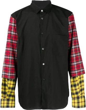 Comme Des Gar&ccedil;ons Cotton Pattern Shirt - Heren - Casual Overhemden - Zwart - S - Katoen - Overhemden