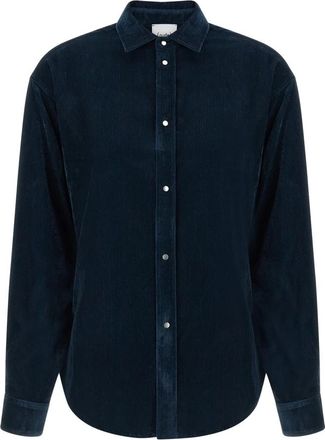 Nude Nude, Dames, Blouses & Shirts, Blauw, Maat: M