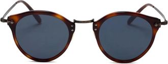 Oliver Peoples Occhiali da sole tondi - Marrone