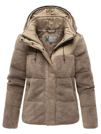 Marikoo dames teddy puffer jas met capuchon - model Kaguraa