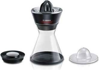 Bosch Exprimidor Mcp72gpb Vitastyle Citro - Negro / Inox Cepillado - 40 W - Led - Recipiente De Vidrio 1 L - Cono Universal